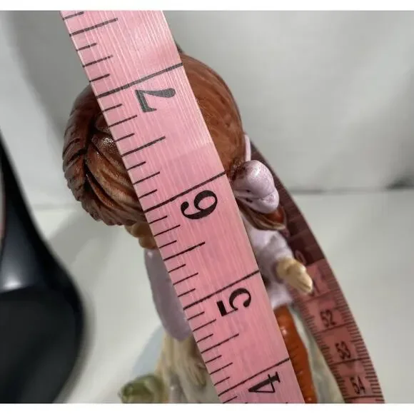 Moppets 1973 Gorham Musical Girl Sitting On hill 7" Tall Plays Someday My Love - Picture 6 of 7